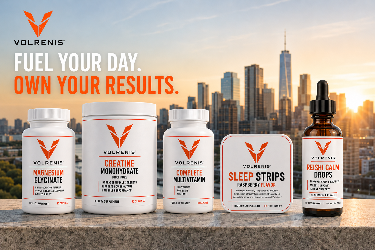 VOLRENIS Daily Essentials — Complete 5-Product Stack