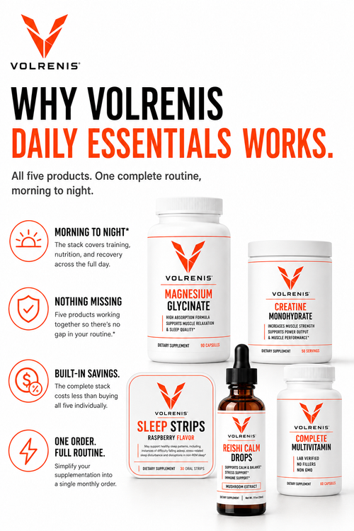 VOLRENIS Daily Essentials — Complete 5-Product Stack